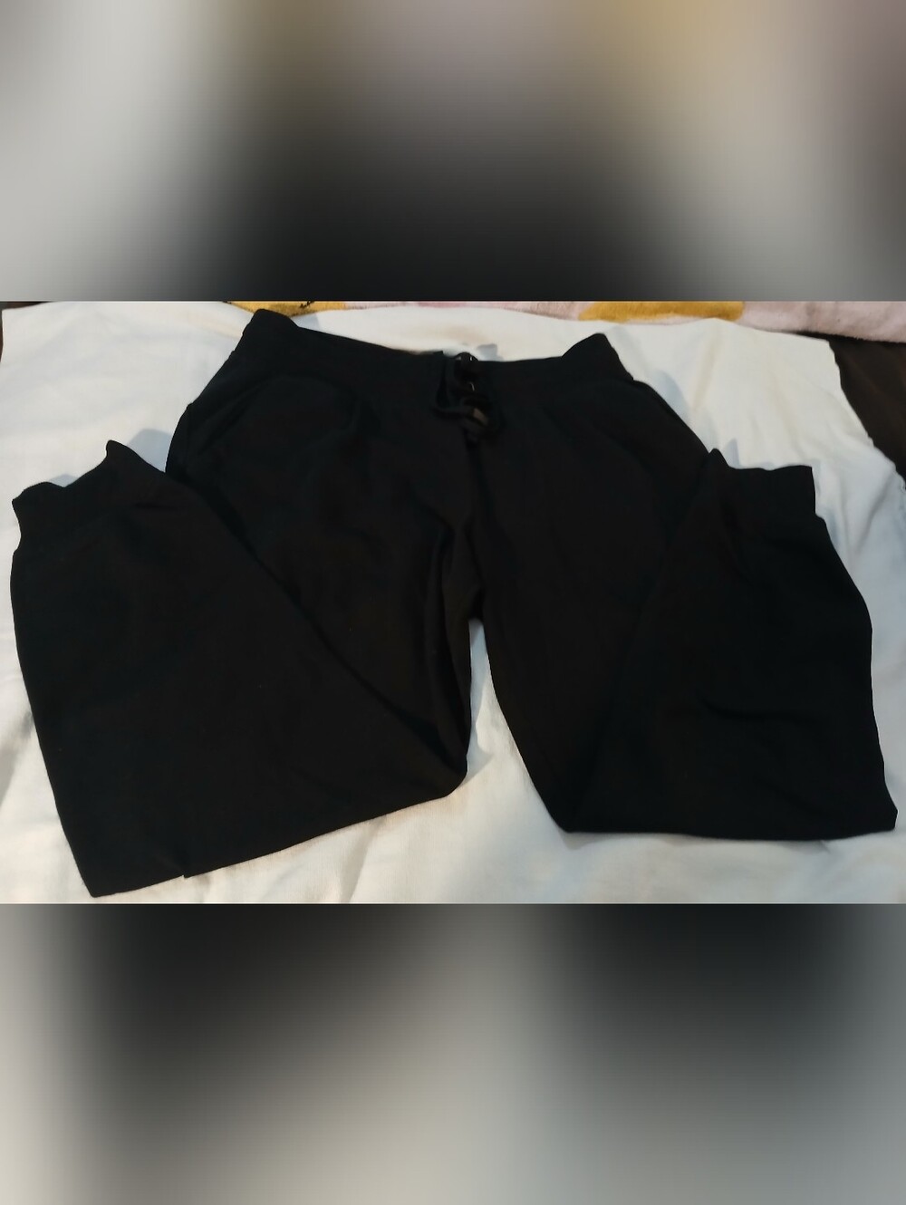 Pre-loved Women's Black Drawstring Jogger Pants